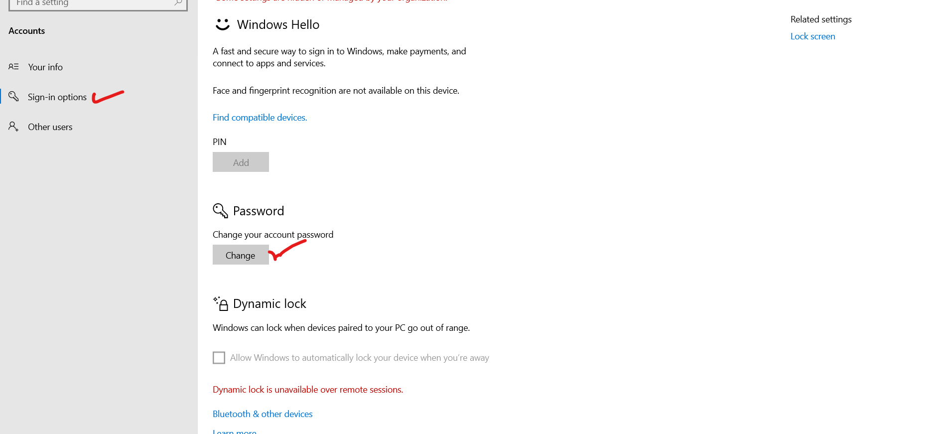 Step 3 to change password